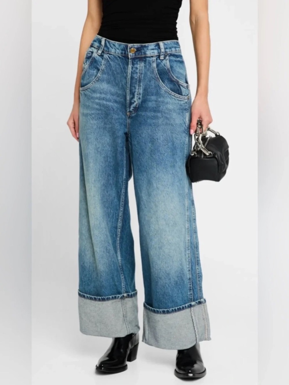 We The Free (Free People) “Final Countdown”Cuffed Jeans